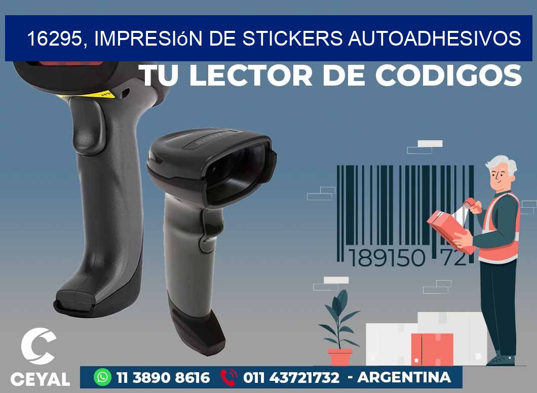 16295, impresión de stickers autoadhesivos