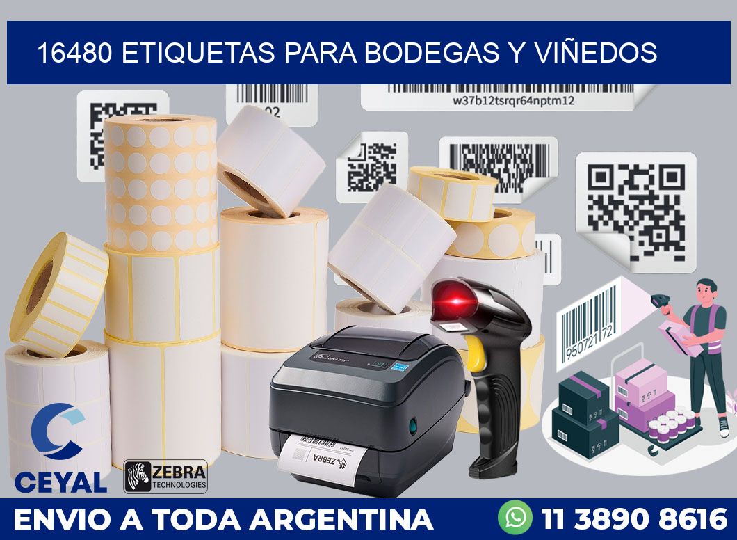 16480 ETIQUETAS PARA BODEGAS Y VIÑEDOS