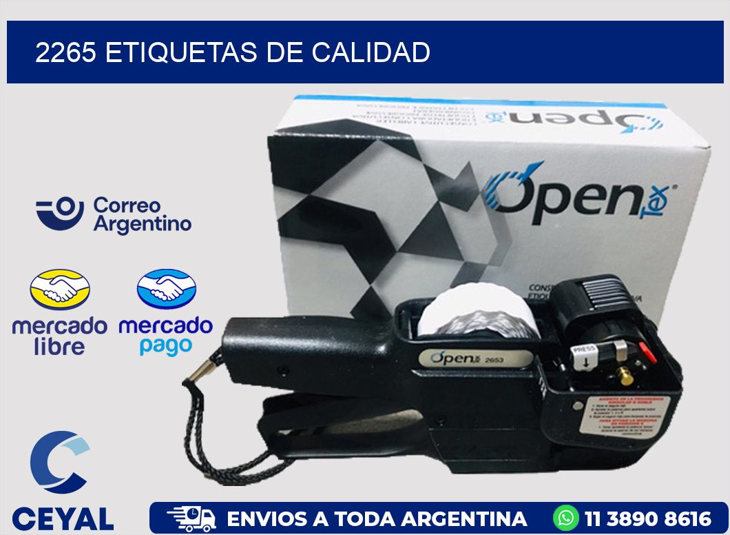 2265 ETIQUETAS DE CALIDAD