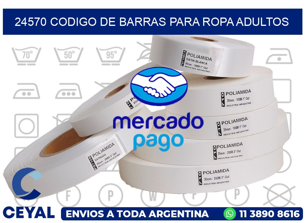 24570 CODIGO DE BARRAS PARA ROPA ADULTOS