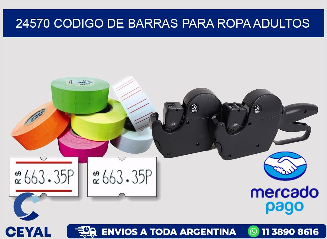 24570 CODIGO DE BARRAS PARA ROPA ADULTOS