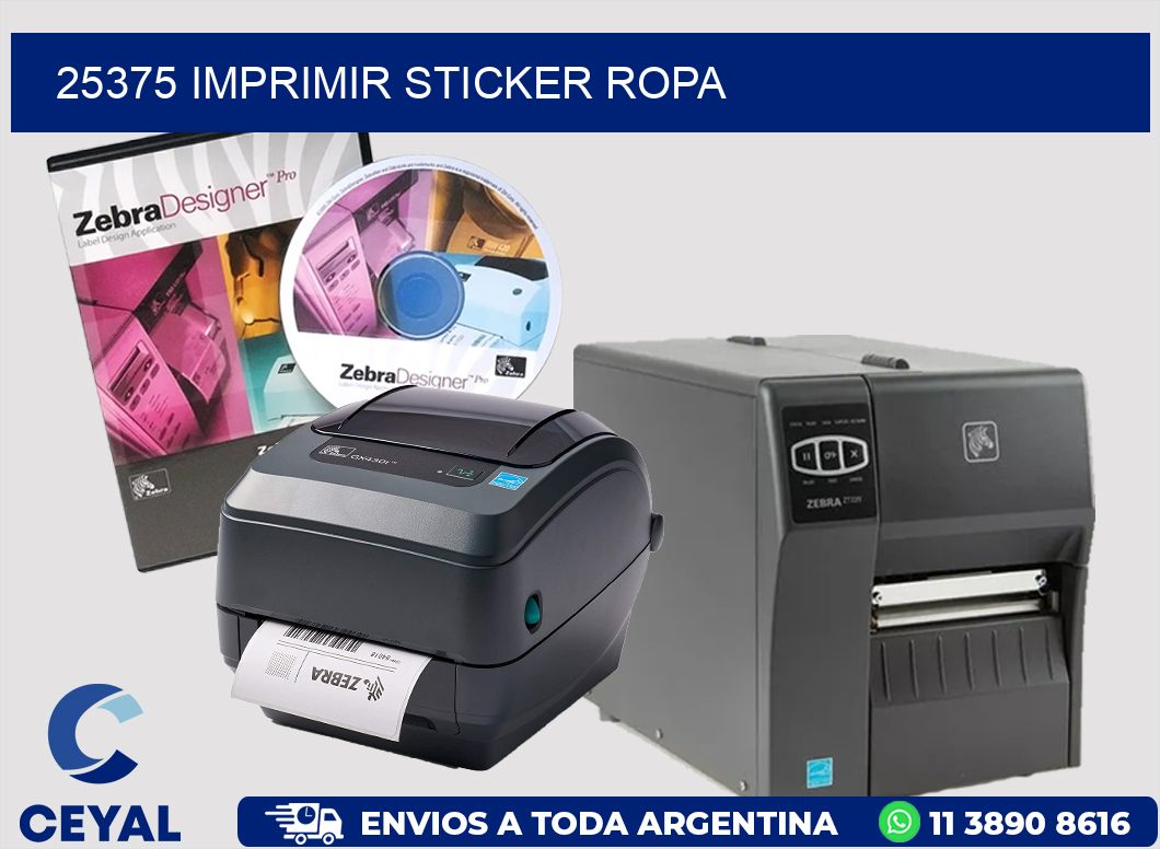 25375 IMPRIMIR STICKER ROPA