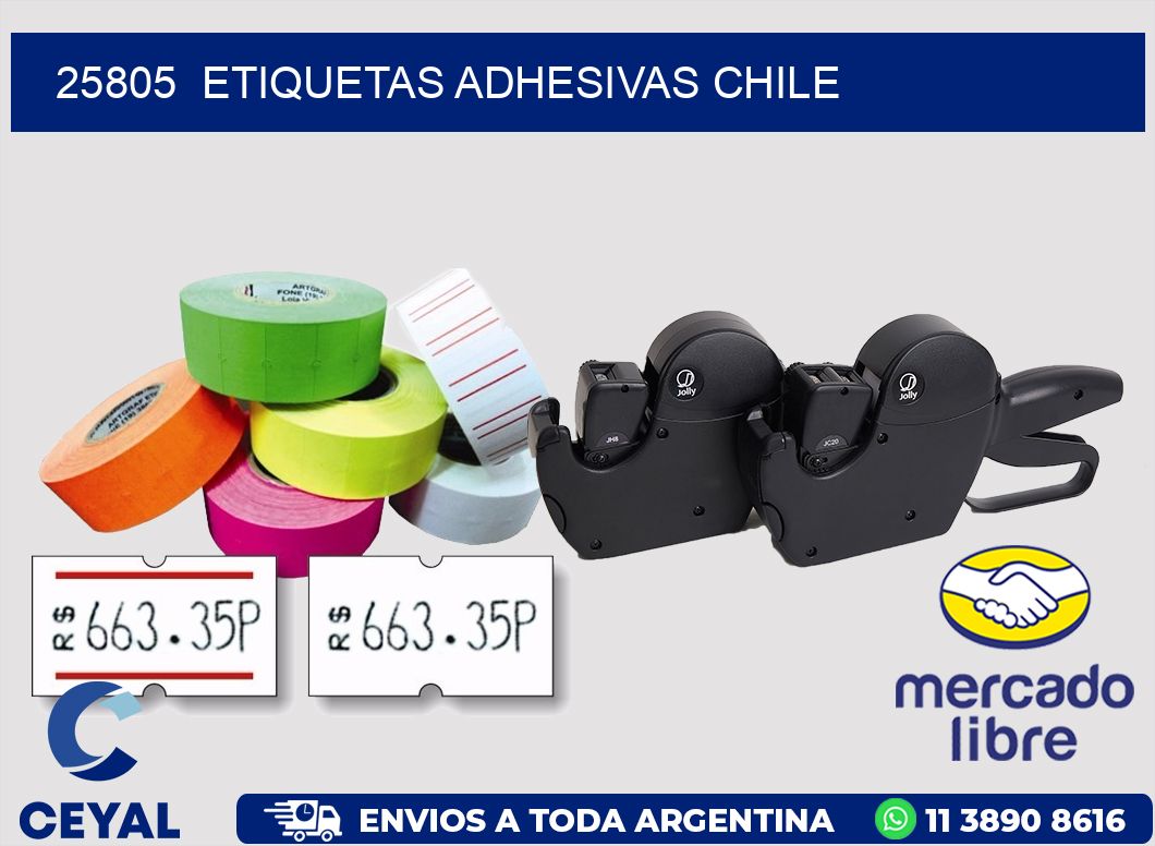 25805  ETIQUETAS ADHESIVAS CHILE