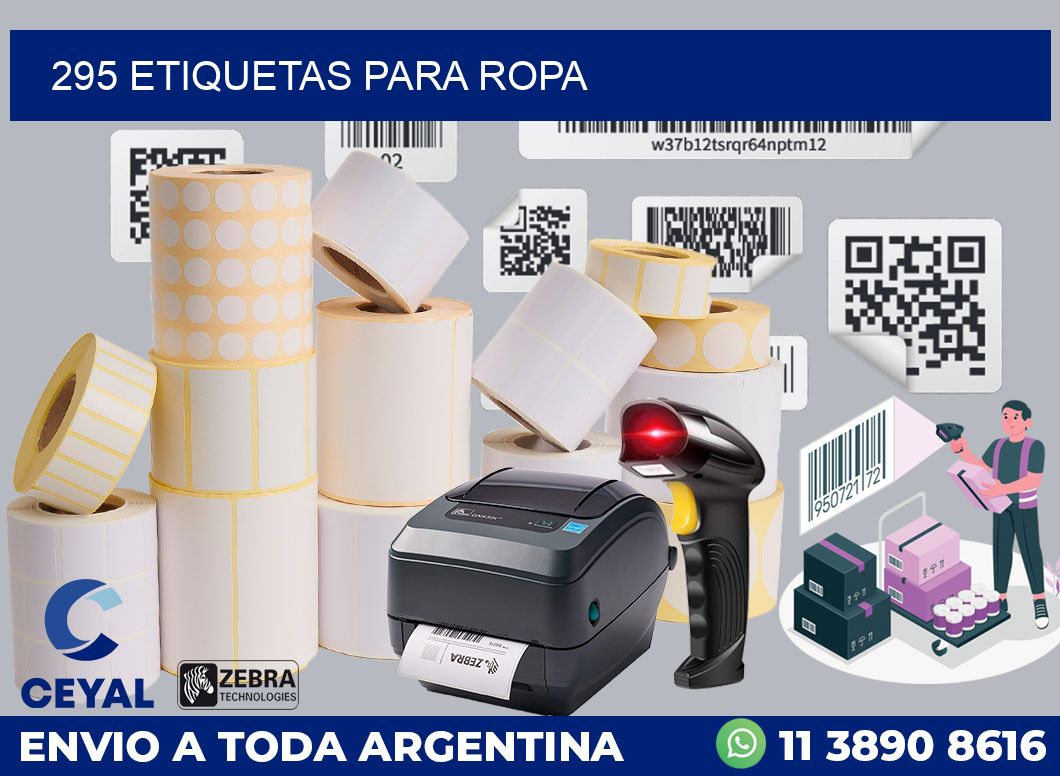 295 ETIQUETAS PARA ROPA