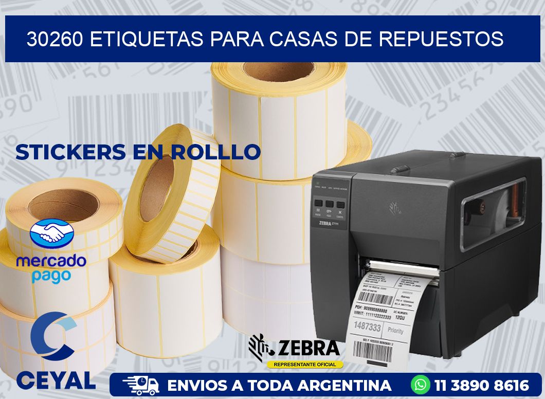 30260 ETIQUETAS PARA CASAS DE REPUESTOS
