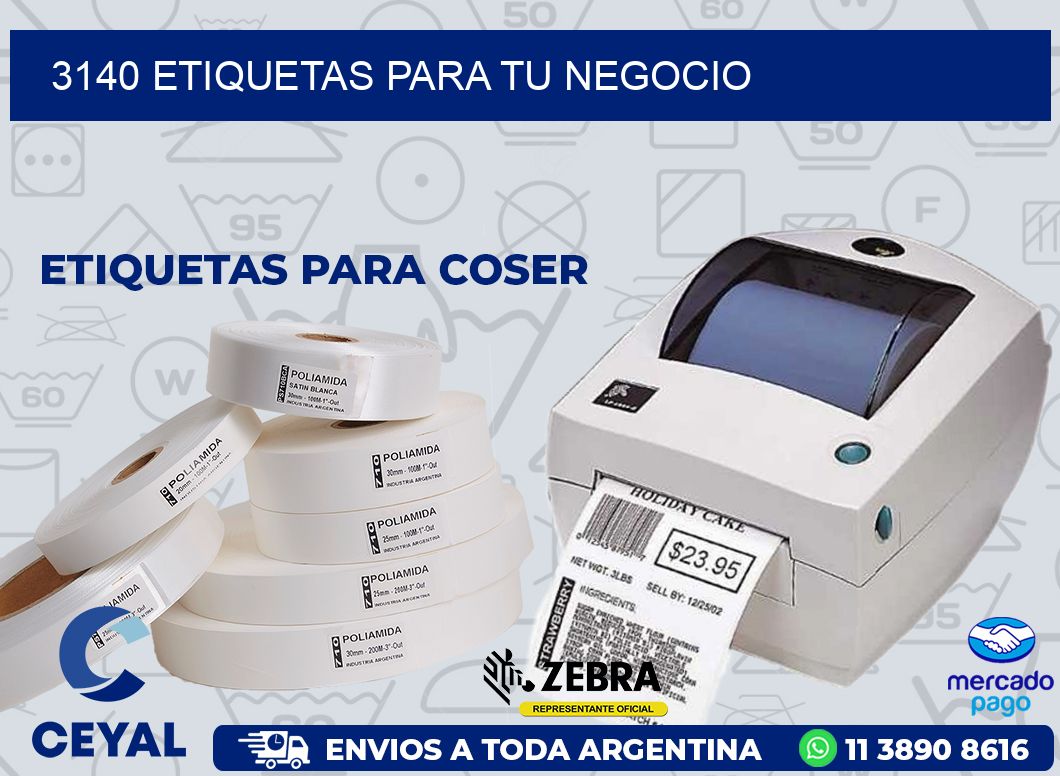 3140 ETIQUETAS PARA TU NEGOCIO