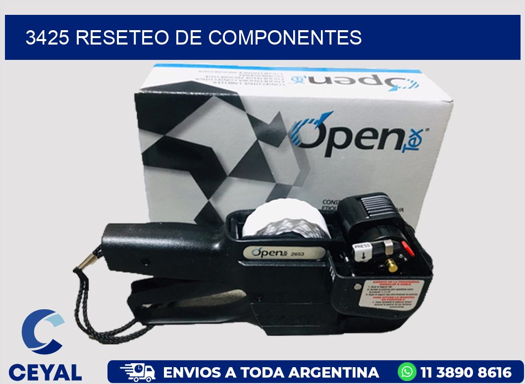 3425 RESETEO DE COMPONENTES