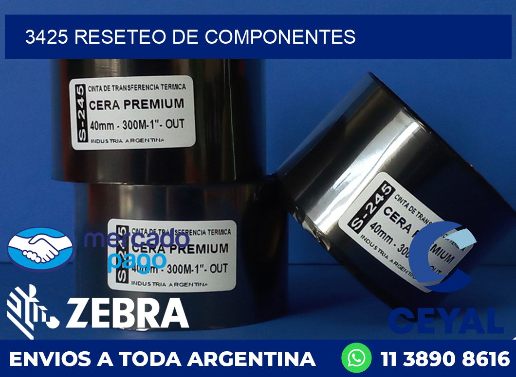 3425 RESETEO DE COMPONENTES