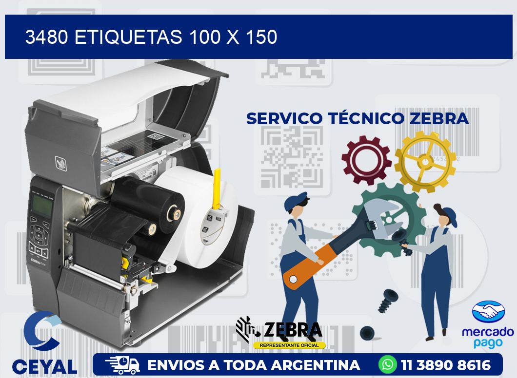 3480 ETIQUETAS 100 X 150