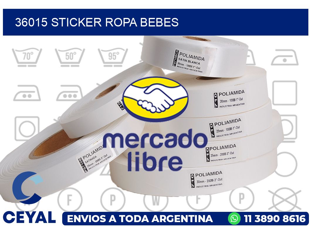 36015 STICKER ROPA BEBES