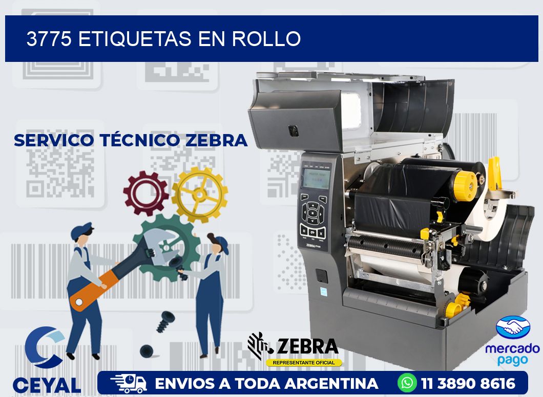 3775 ETIQUETAS EN ROLLO