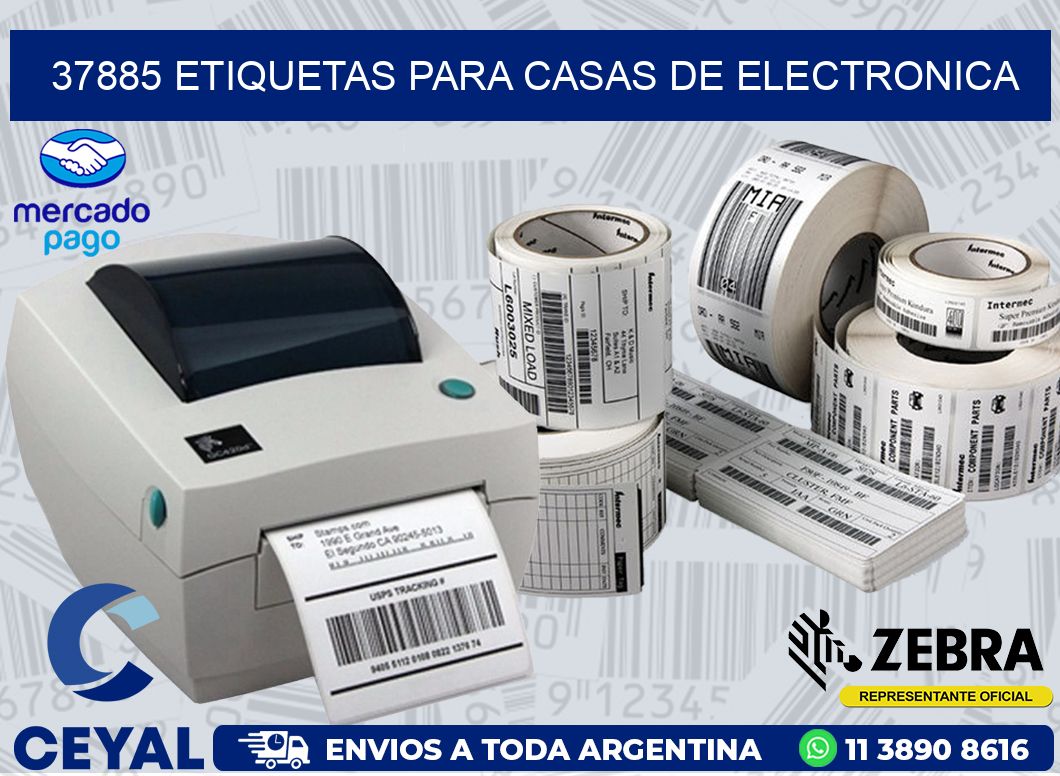 37885 ETIQUETAS PARA CASAS DE ELECTRONICA