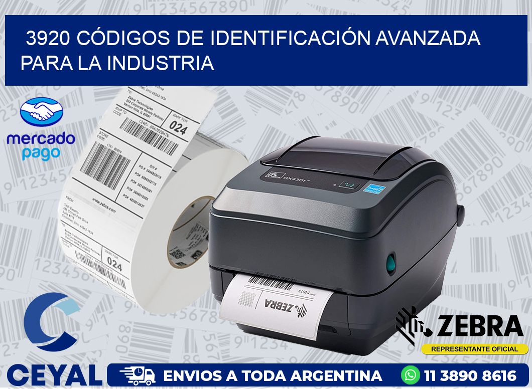 3920 CÓDIGOS DE IDENTIFICACIÓN AVANZADA PARA LA INDUSTRIA