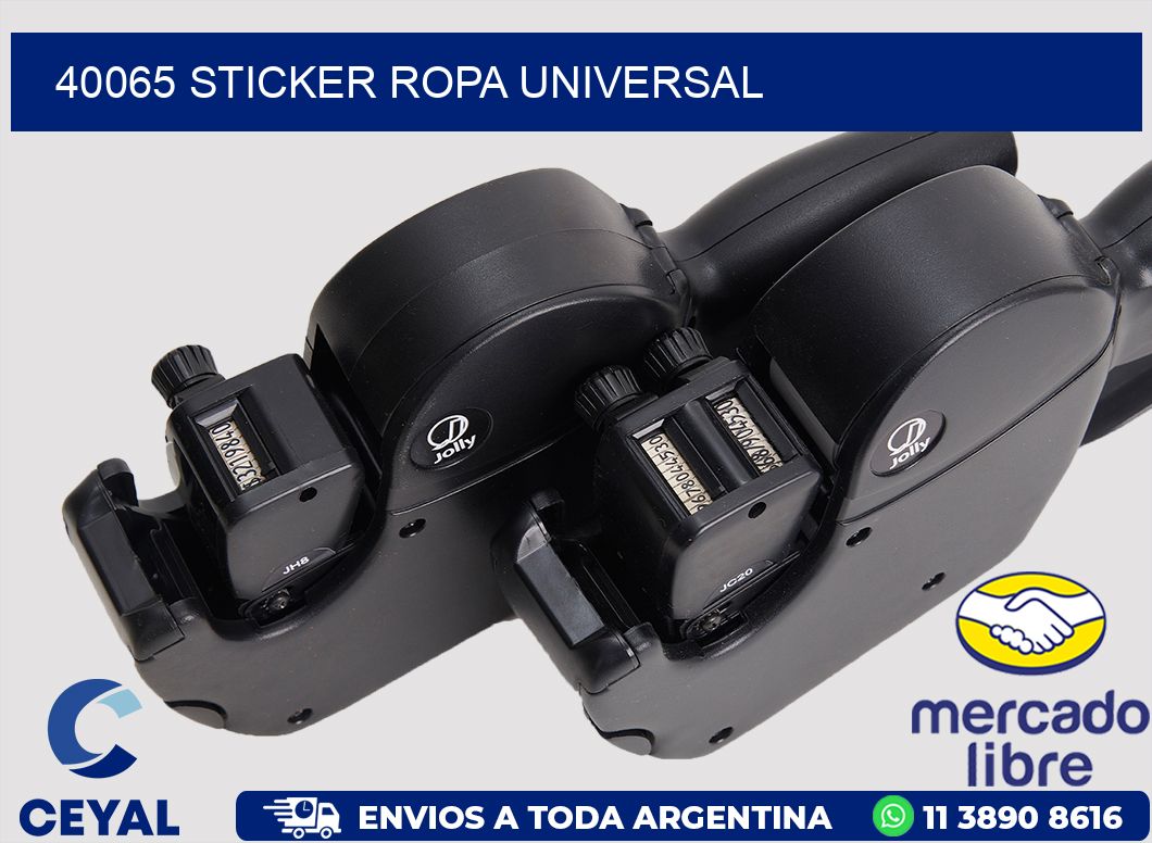 40065 STICKER ROPA UNIVERSAL
