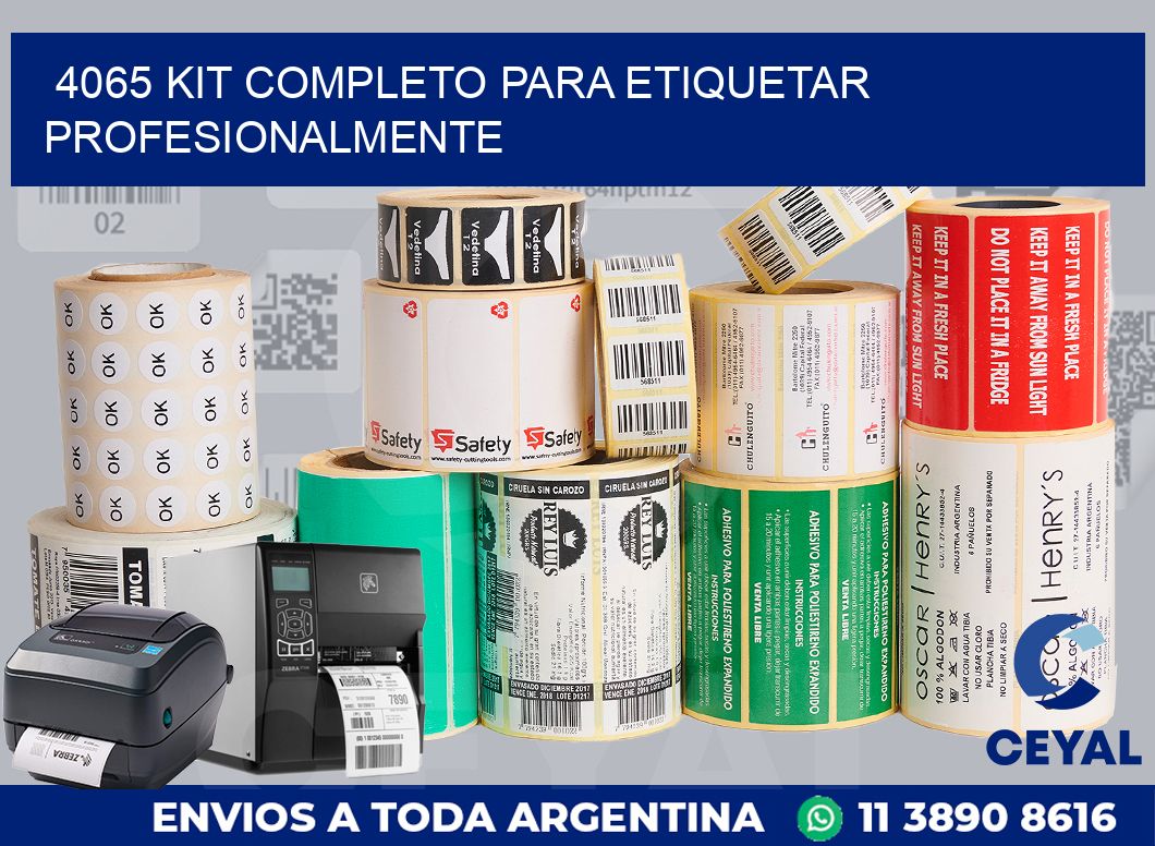 4065 KIT COMPLETO PARA ETIQUETAR PROFESIONALMENTE