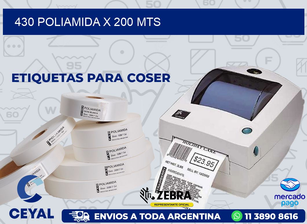430 POLIAMIDA X 200 MTS