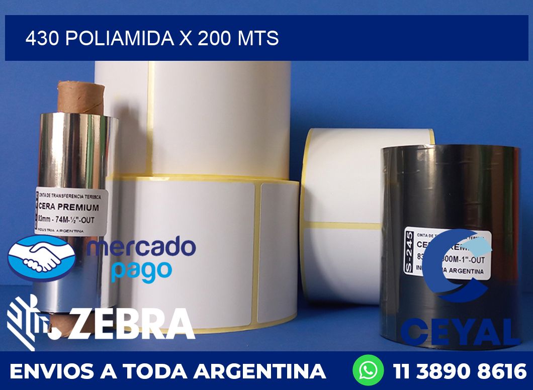 430 POLIAMIDA X 200 MTS
