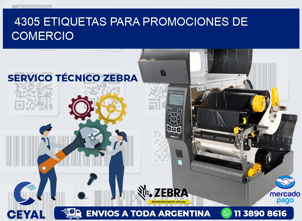 4305 ETIQUETAS PARA PROMOCIONES DE COMERCIO