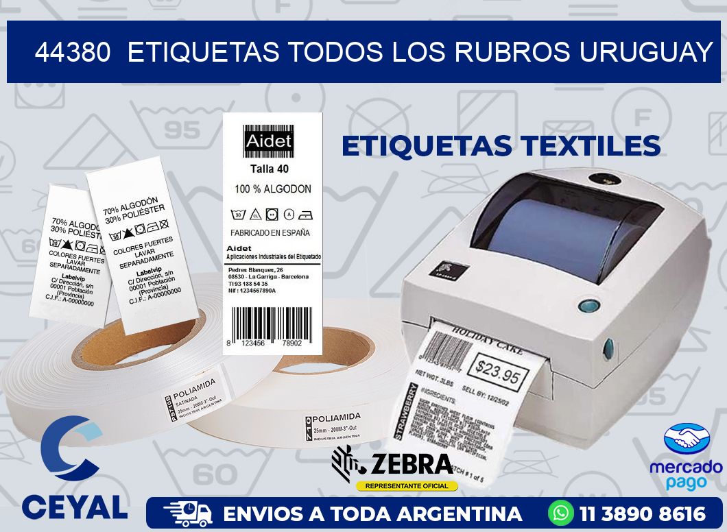 44380  ETIQUETAS TODOS LOS RUBROS URUGUAY