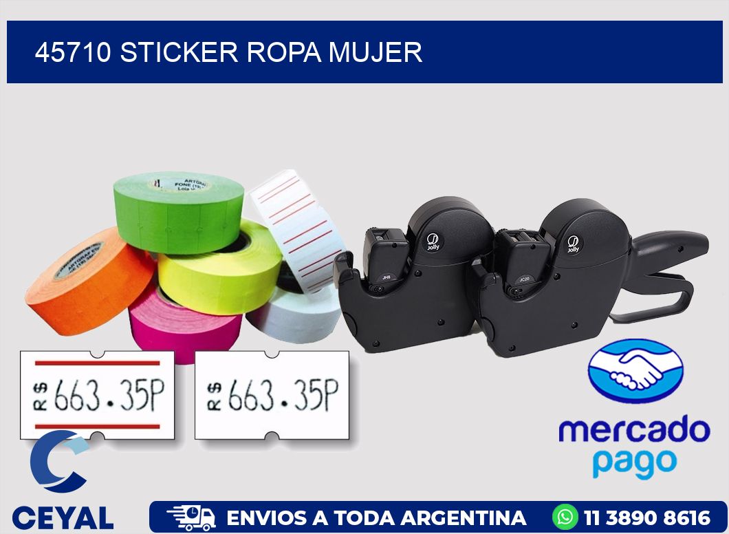 45710 STICKER ROPA MUJER