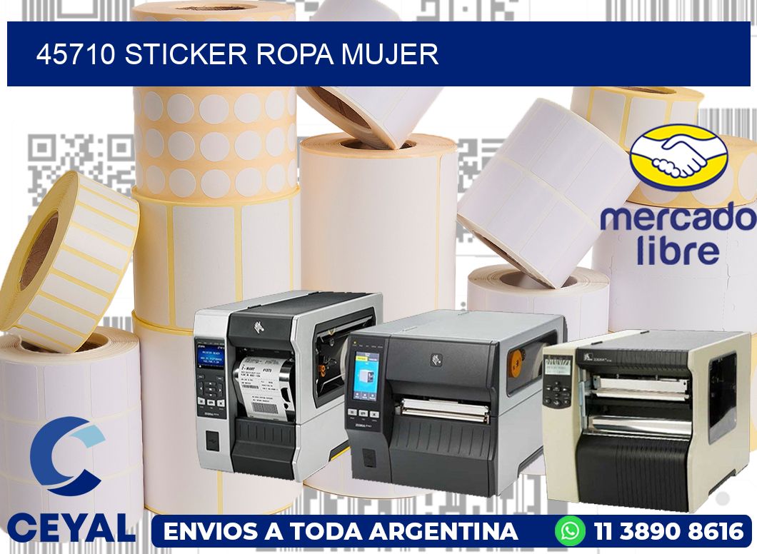 45710 STICKER ROPA MUJER