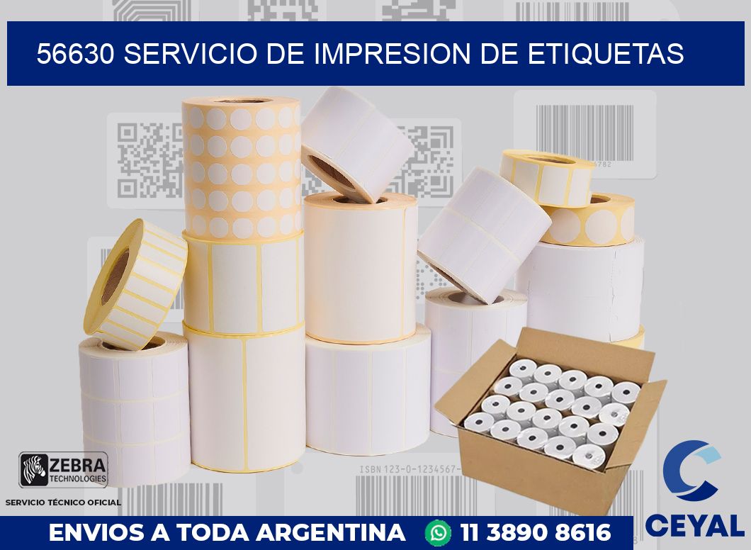 56630 SERVICIO DE IMPRESION DE ETIQUETAS