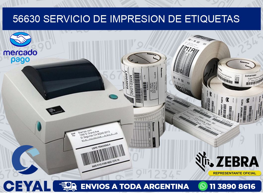 56630 SERVICIO DE IMPRESION DE ETIQUETAS