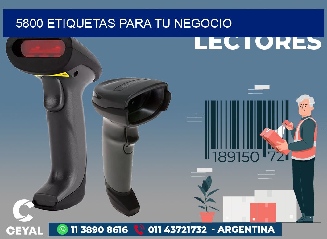 5800 ETIQUETAS PARA TU NEGOCIO