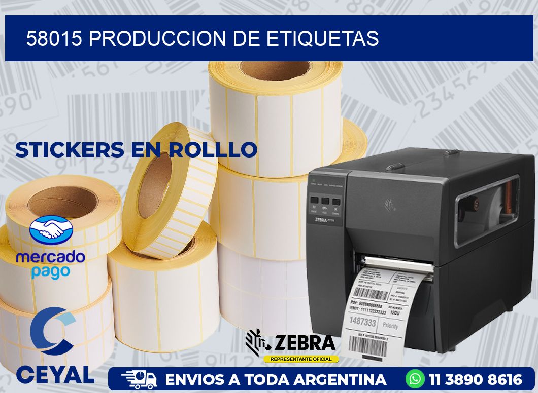 58015 PRODUCCION DE ETIQUETAS