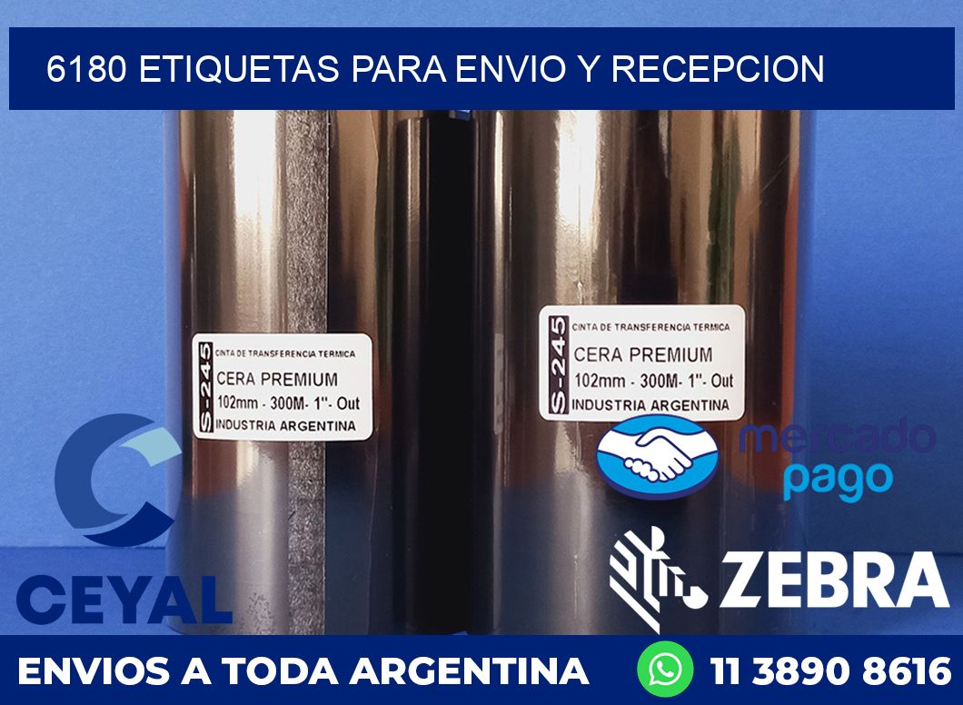 6180 ETIQUETAS PARA ENVIO Y RECEPCION