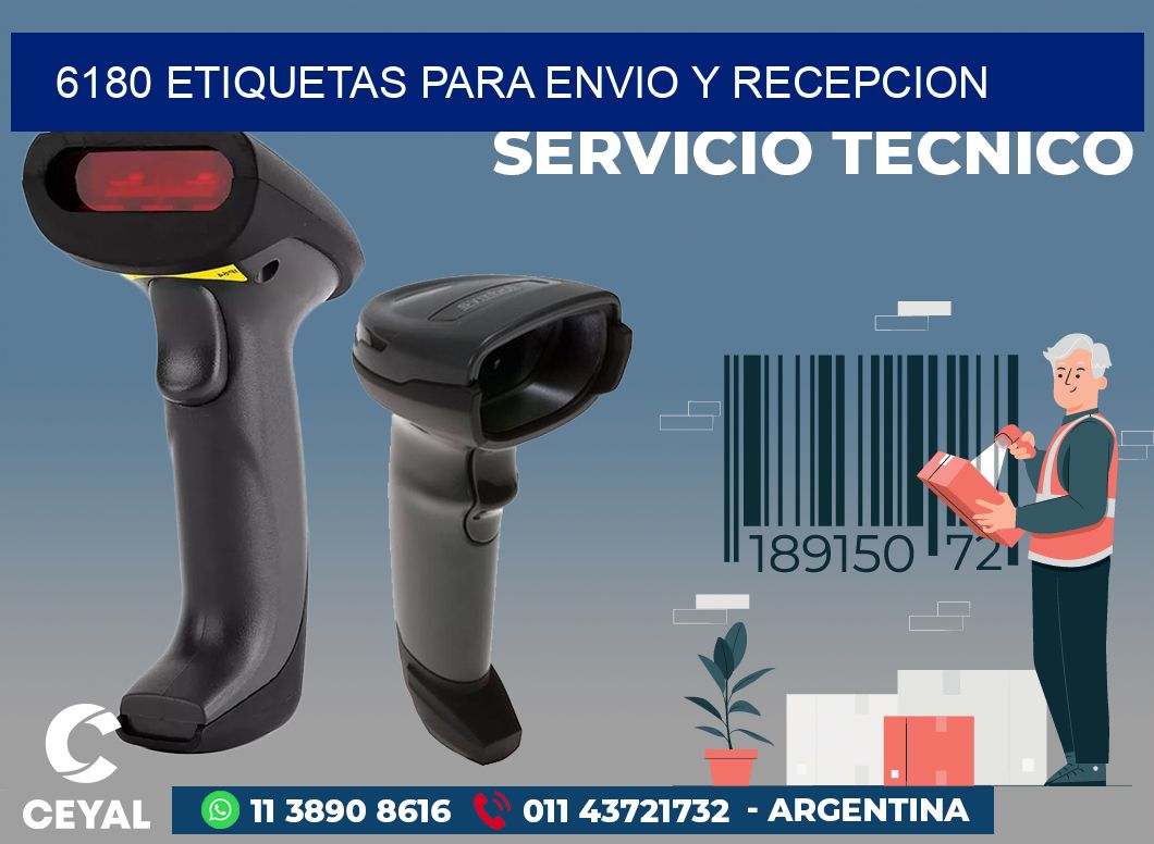 6180 ETIQUETAS PARA ENVIO Y RECEPCION