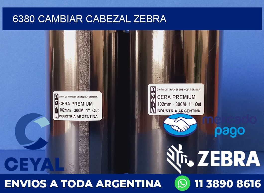 6380 CAMBIAR CABEZAL ZEBRA