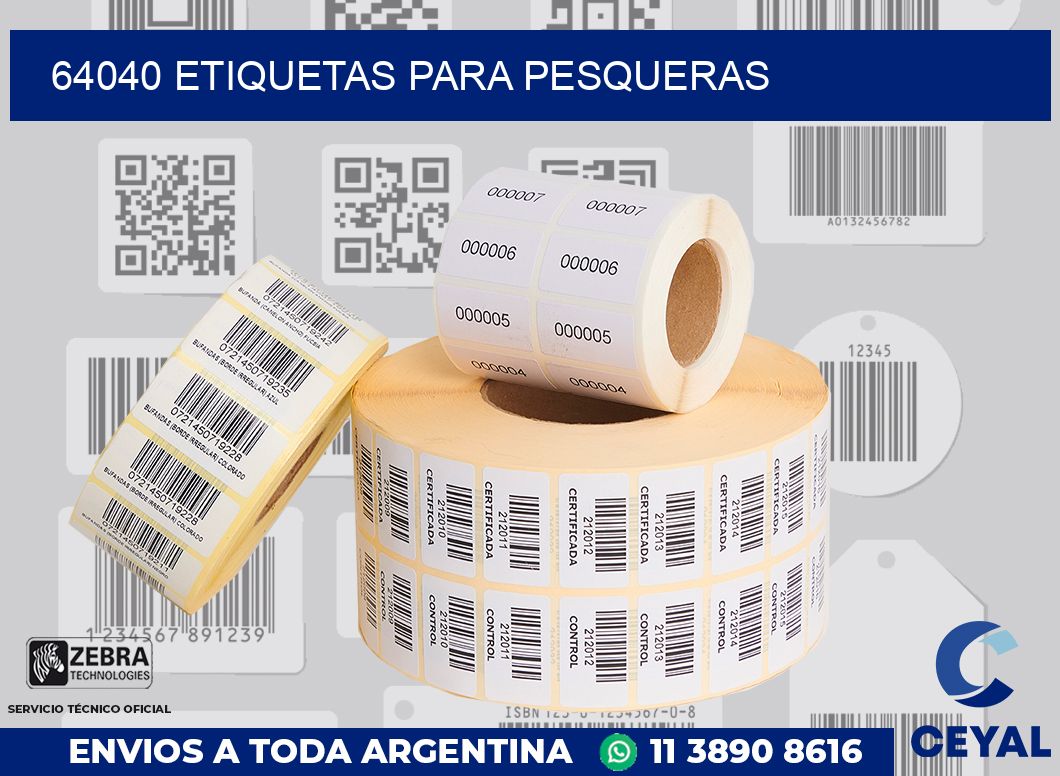 64040 ETIQUETAS PARA PESQUERAS