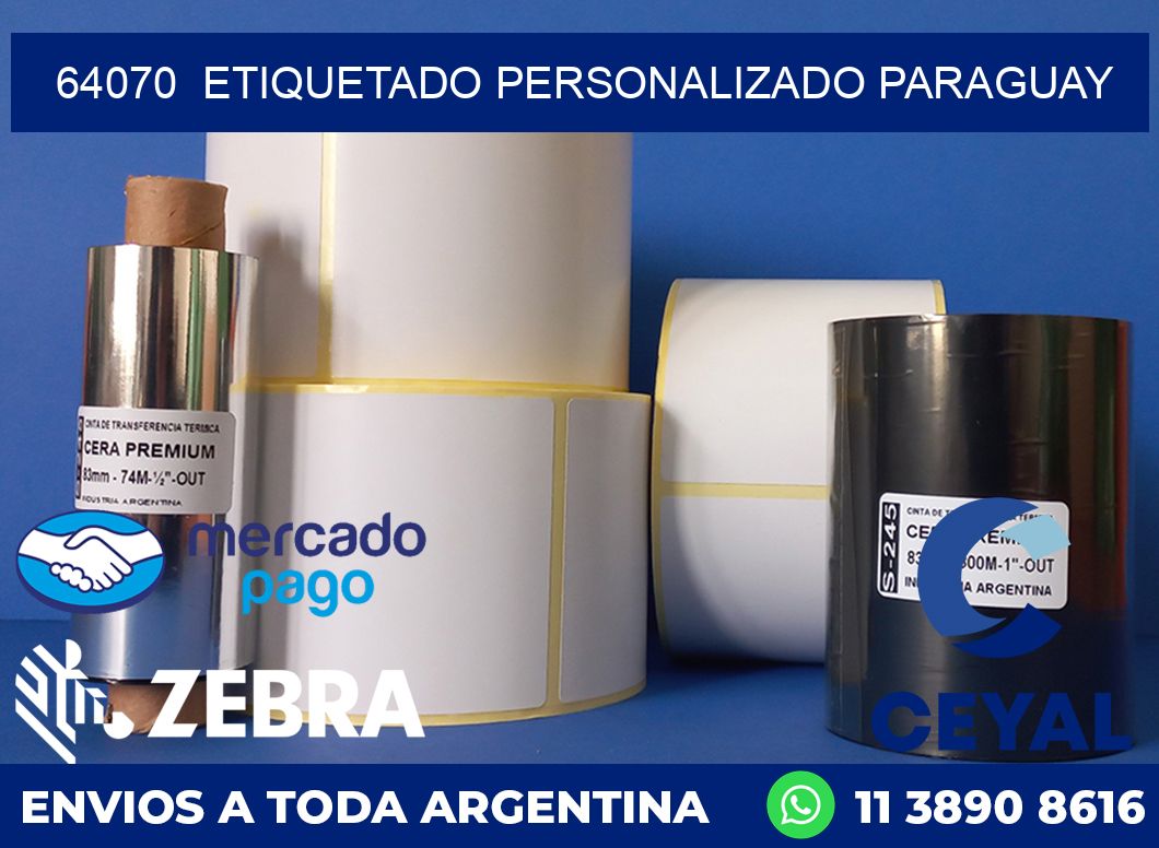 64070 ETIQUETADO PERSONALIZADO PARAGUAY