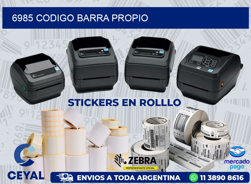 6985 CODIGO BARRA PROPIO