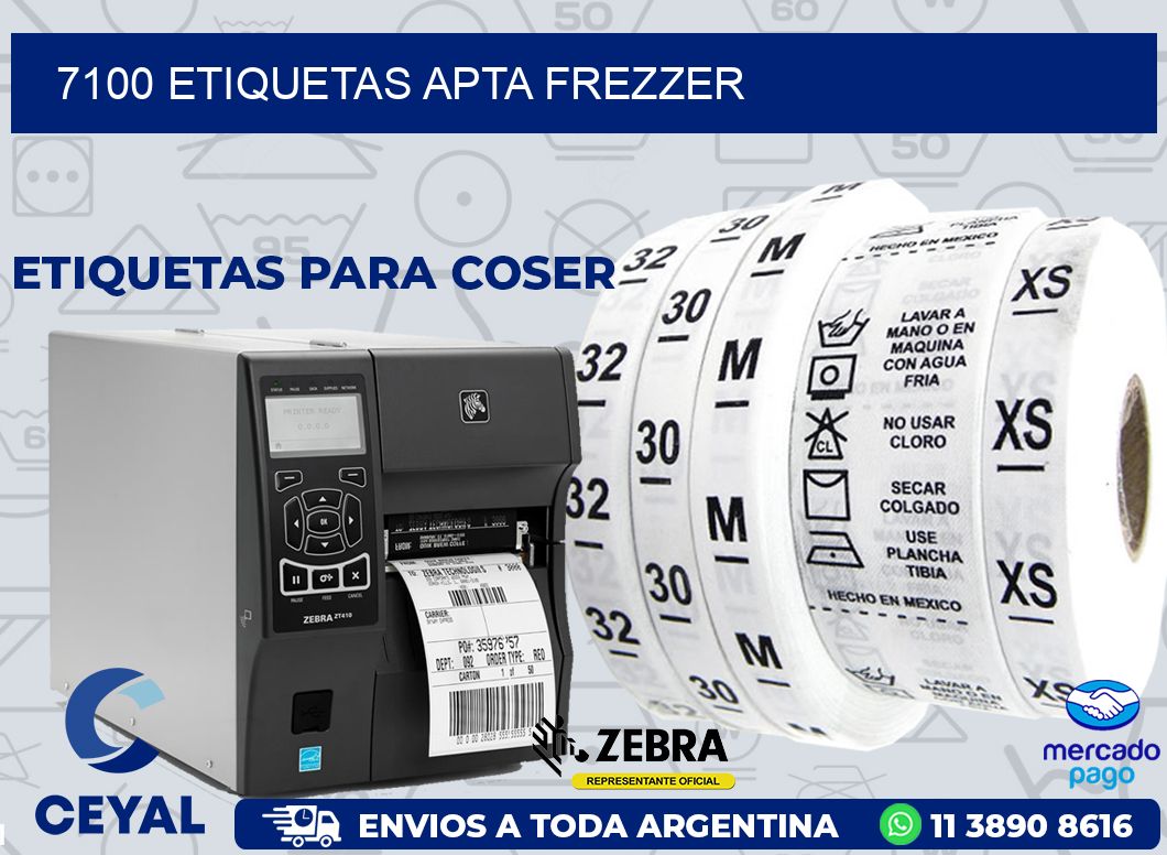 7100 ETIQUETAS APTA FREZZER