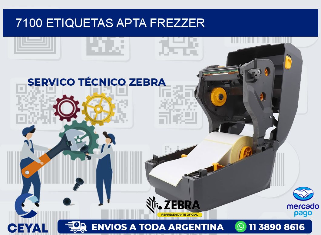 7100 ETIQUETAS APTA FREZZER
