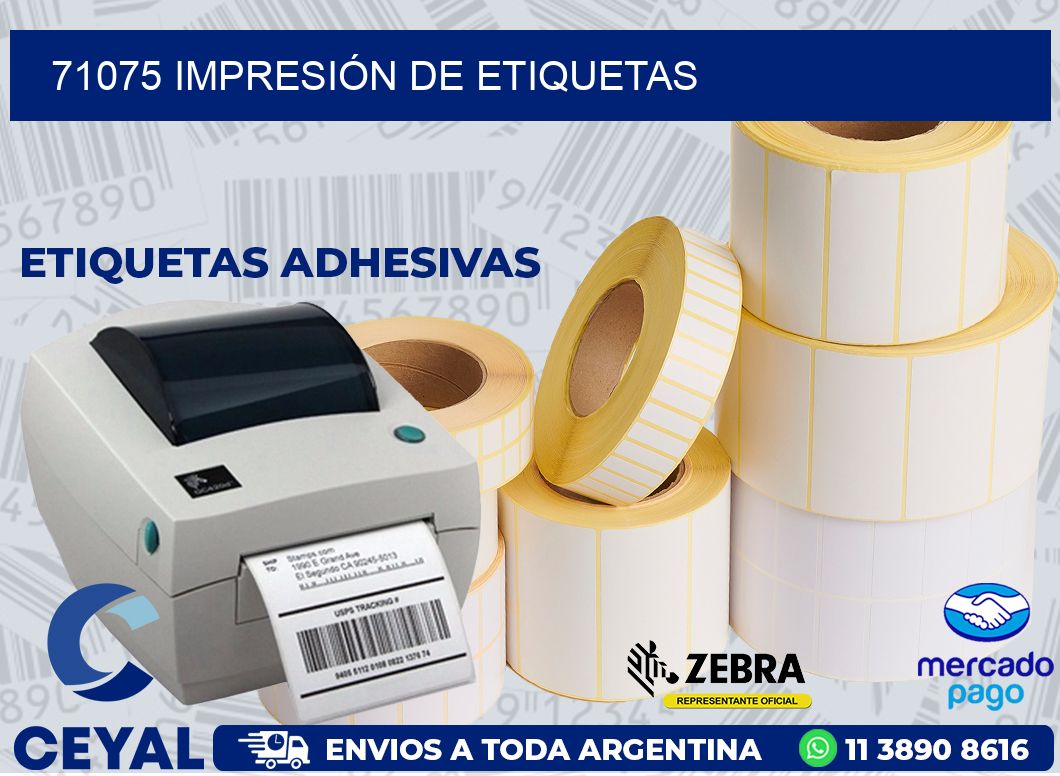 71075 IMPRESIÓN DE ETIQUETAS