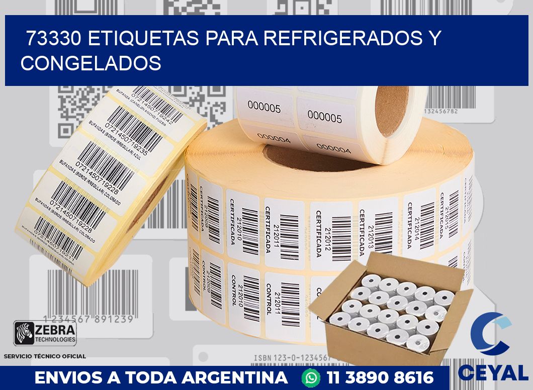73330 ETIQUETAS PARA REFRIGERADOS Y CONGELADOS