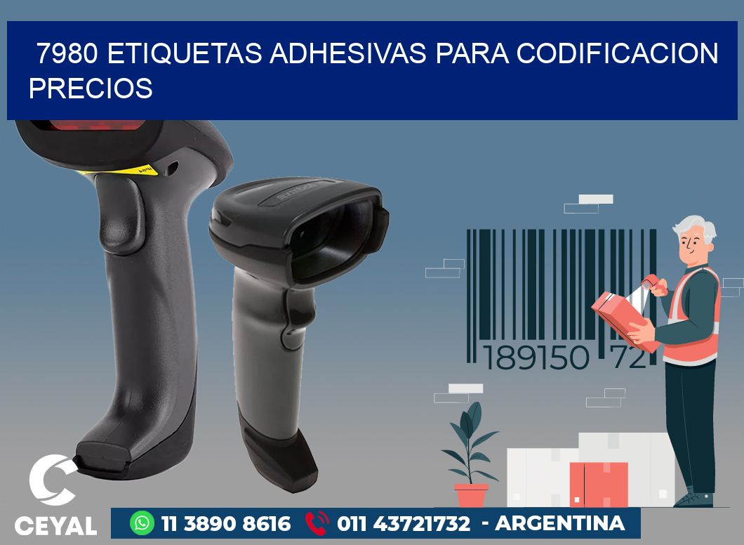 7980 ETIQUETAS ADHESIVAS PARA CODIFICACION PRECIOS