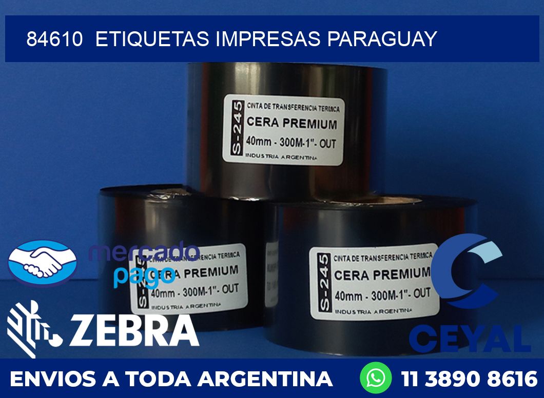 84610 ETIQUETAS IMPRESAS PARAGUAY