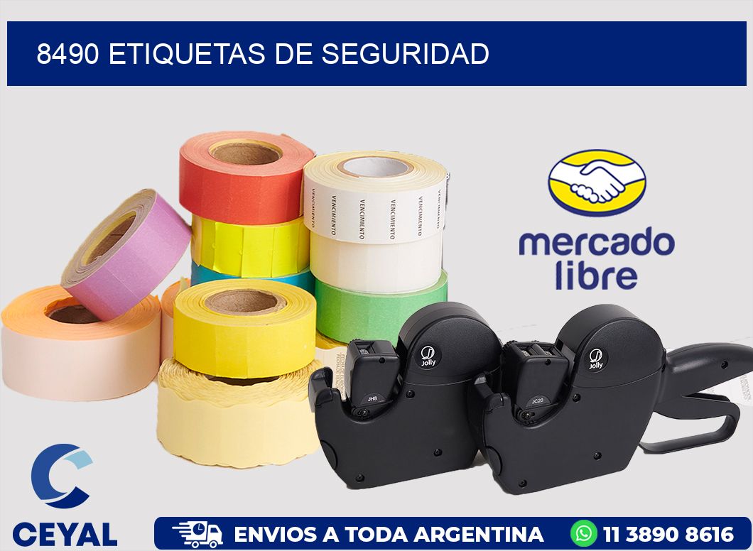 8490 ETIQUETAS DE SEGURIDAD