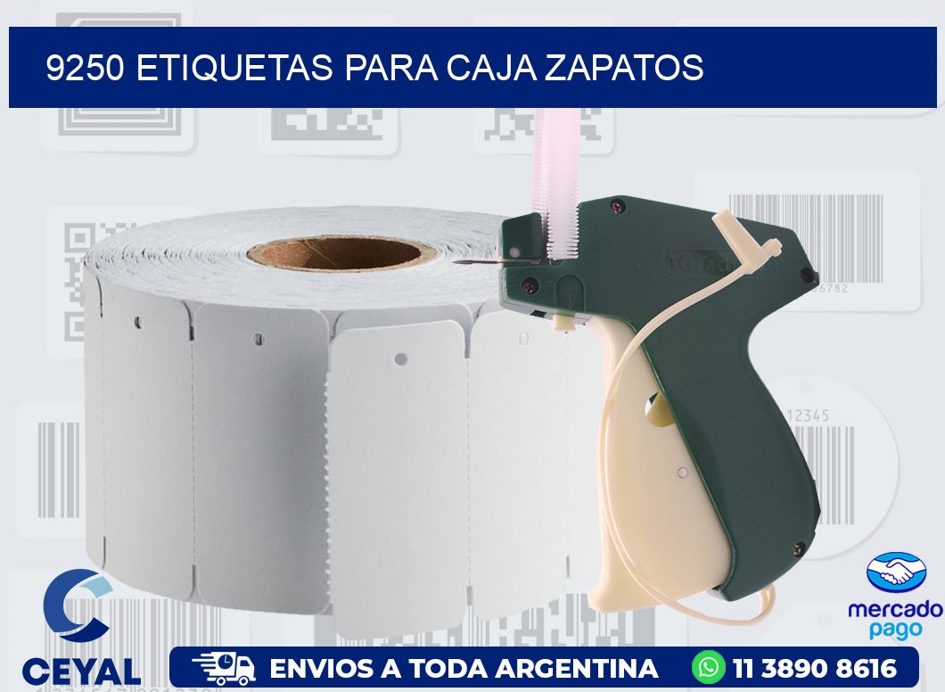 9250 ETIQUETAS PARA CAJA ZAPATOS