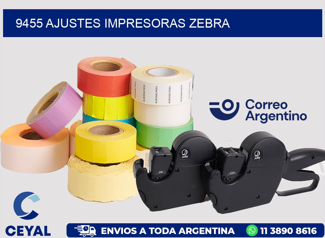 9455 AJUSTES IMPRESORAS ZEBRA