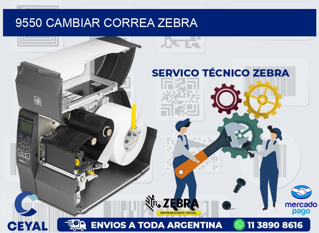 9550 CAMBIAR CORREA ZEBRA