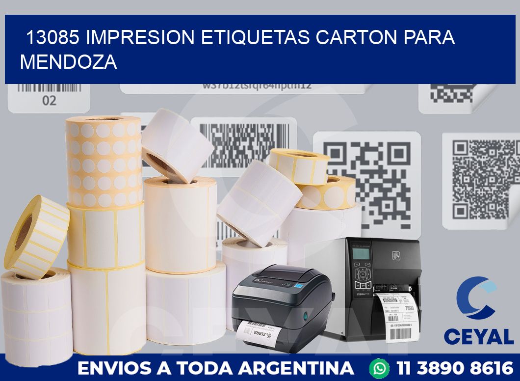 13085 IMPRESION ETIQUETAS CARTON PARA MENDOZA