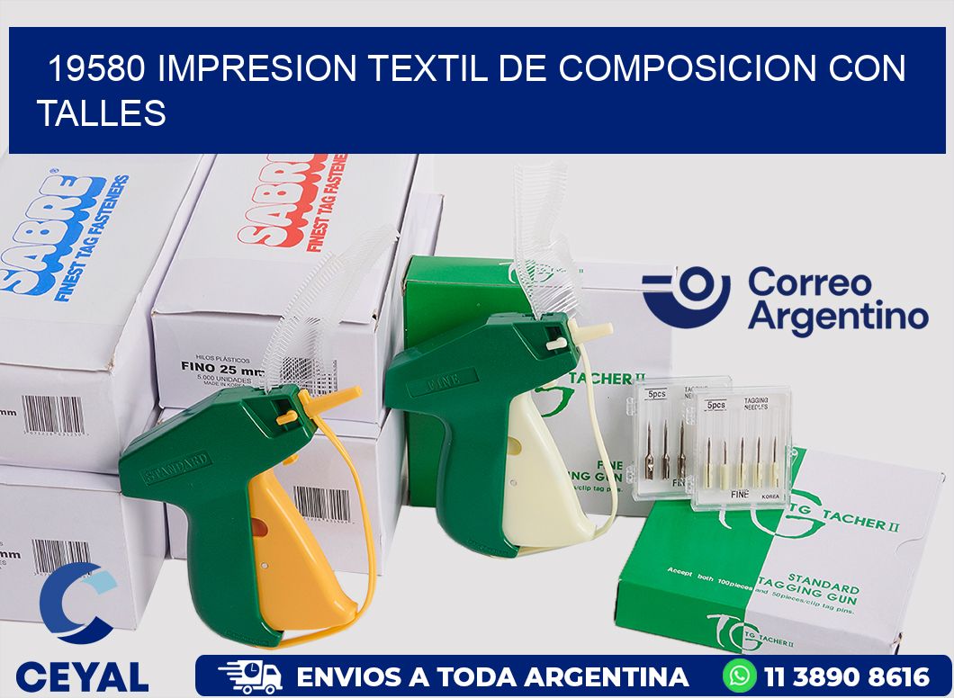 19580 IMPRESION TEXTIL DE COMPOSICION CON TALLES