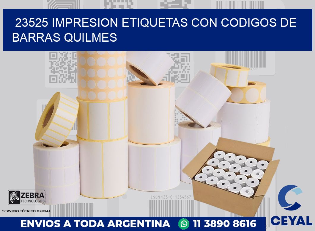 23525 IMPRESION ETIQUETAS CON CODIGOS DE BARRAS QUILMES