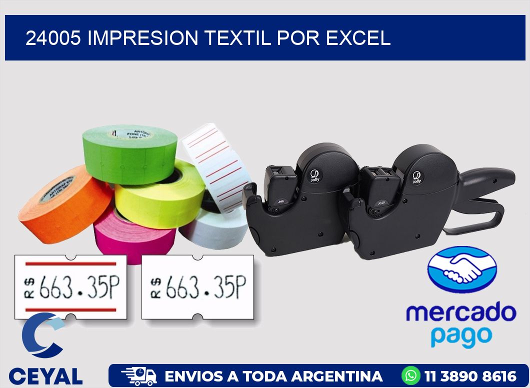 24005 IMPRESION TEXTIL POR EXCEL