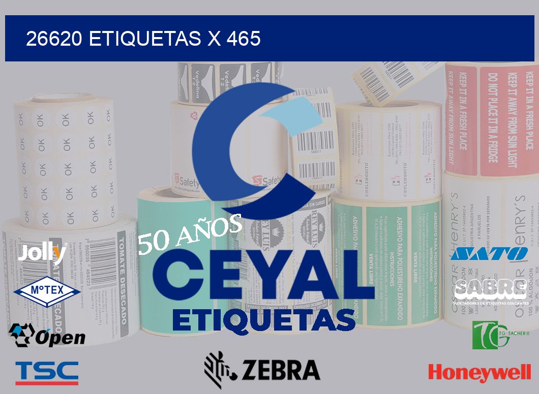 26620 Etiquetas x 465